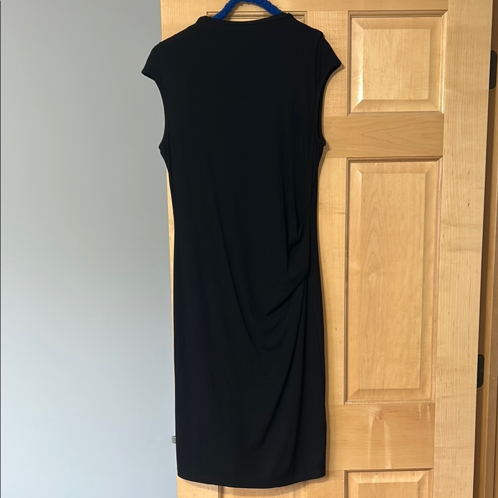 Black Sheath Midi Dress for Cocktail Nights